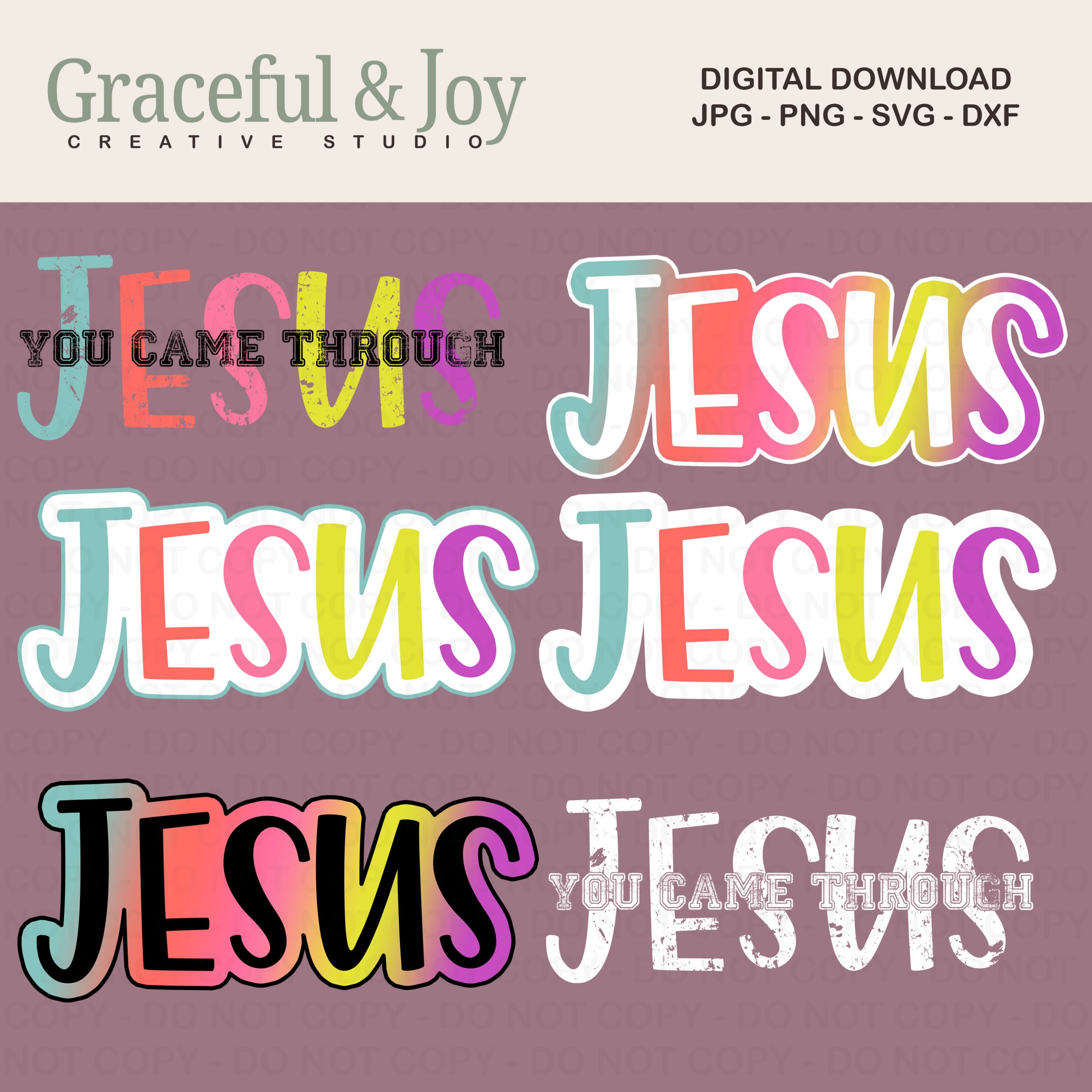Digital Download - Jesus You Came Through - Image 2